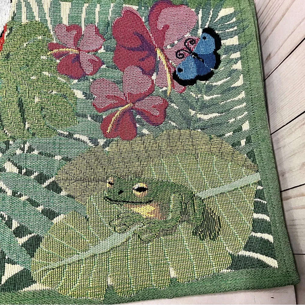 Set of 4 Rainforest Vivid Color Tropical  Placements 18.5”x13”